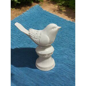 Ceramic Bird Figurine On Pedestal